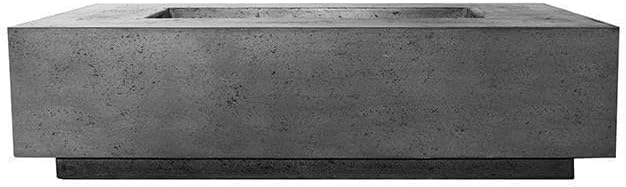 Lakeview Cascata Bay 8 60-Inch Propane Gas Rectangular Fire Pit Table - Pewter - SCPH-473-4LP