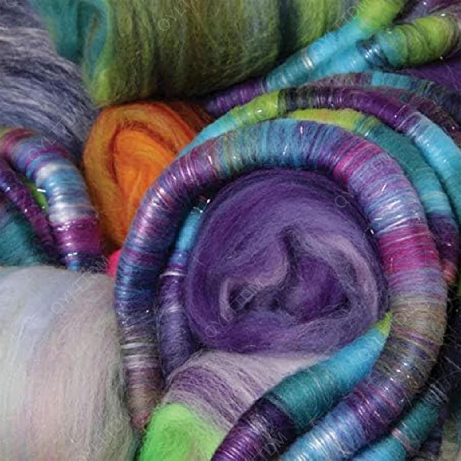 Wool Blending Board Carding Machine, 45 * 43 * 25 cm Fiber Blending Board, DIY Manual Wool Felt Machine, with Roller and Nylon Bearings, Wood Craft Sticks for Mix Colors, Organize Wool Fibers