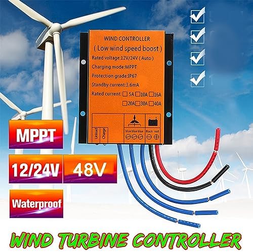 24V 1500W-10000W Wind Turbine MPPT Charge Controller - 12V/24V/48V Hybrid Solar & Wind Power System for Lithium Batteries & Renewable Energy Solutions