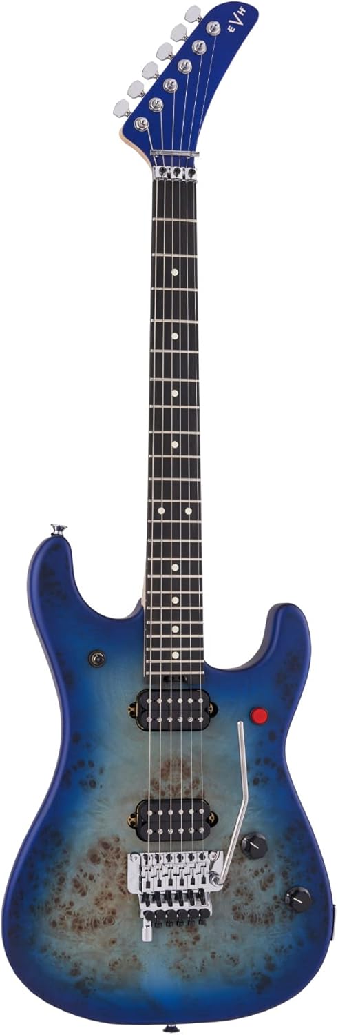 EVH 5150 Series Deluxe Poplar Burl Electric Guitar - Aqua Burst