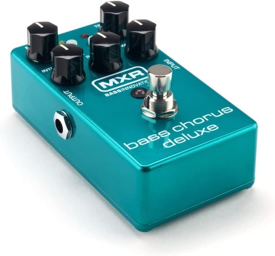 Briskdrop MXR M83 Bass Chorus Deluxe Pedal Bundle with 2 Patch Cables, Dunlop ECB003 9V Adapter, and Dunlop Variety Pick Pack (M83-ECB003)