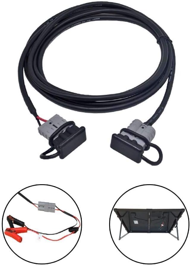 ACOPOWER 100Watt 12 Volt Portable Solar Panel with Waterproof 20A Charger Controller,20ft Extension Cable, SAE Adapter Anderson Connector,Foldable Solar Panel Kit Monocrystalline for Camping, RV