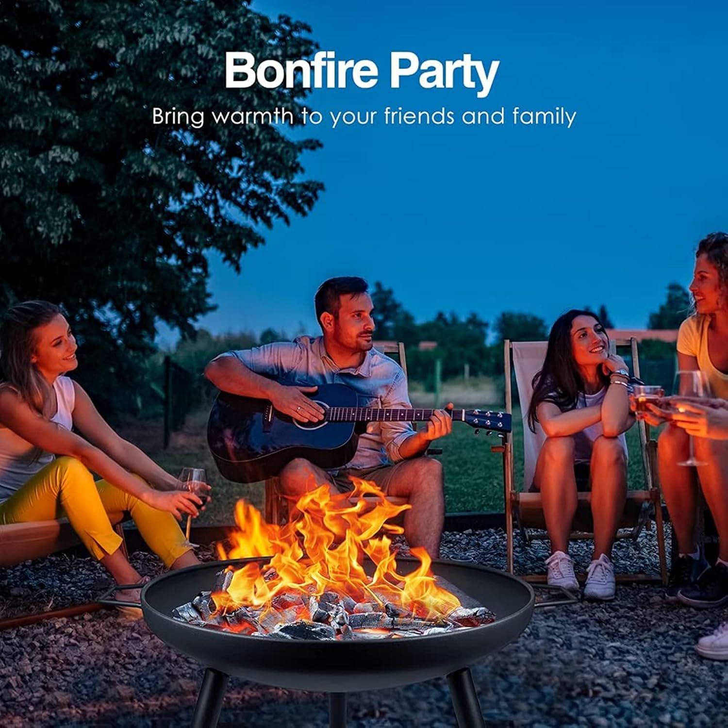 Portable Fire Pit & Bowls w/Handle,Patio Heater Fireplaces