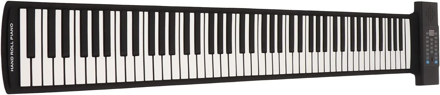 Keyboard Piano, Roll Up Piano, Foldable Digital Piano, Portable Electric Piano with 88 Keys, Pedal, Arranger Keyboards with Speakers, LED Display, MIDI Smart Piano for Birthday Gifts