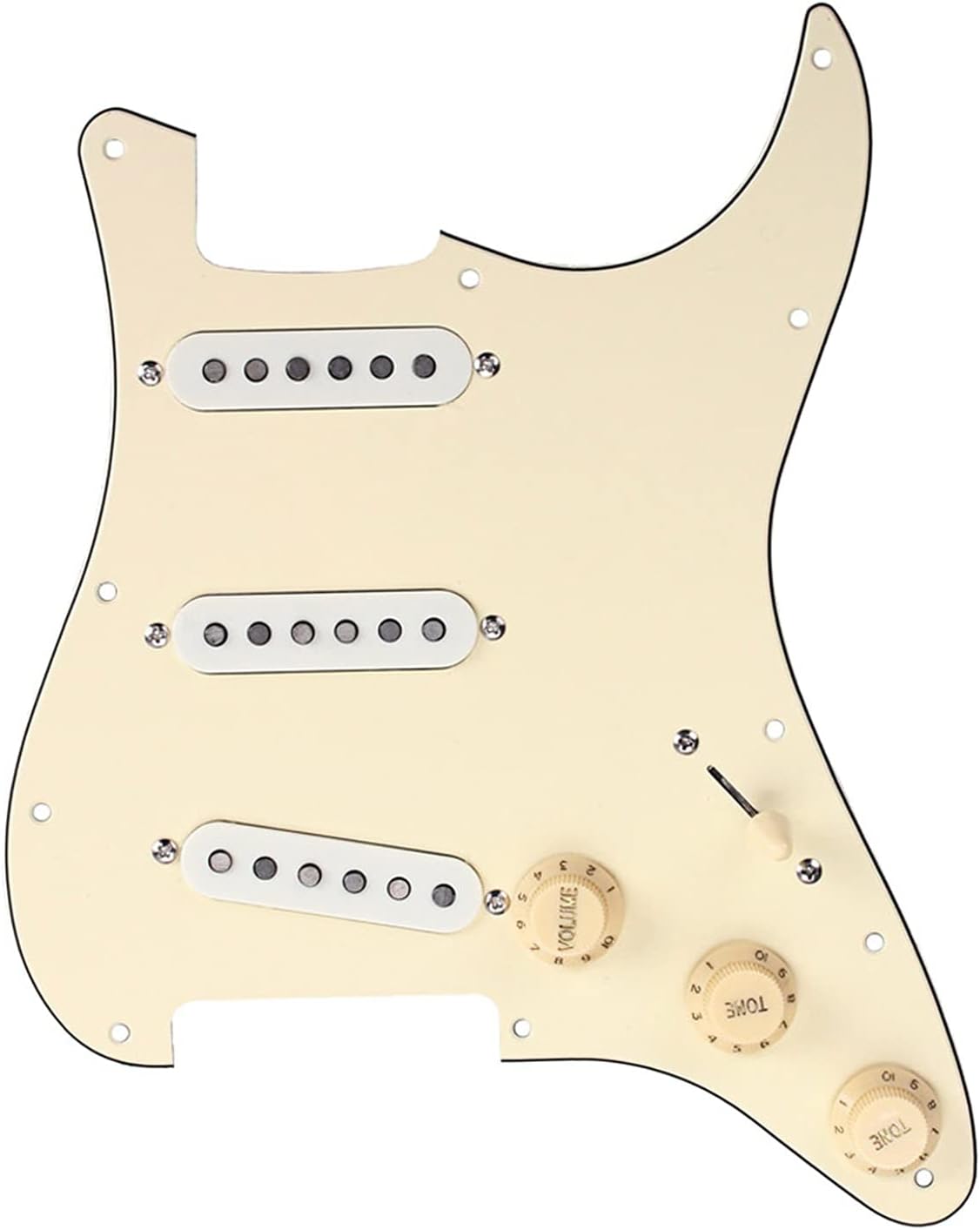 Pickguard Pre-Wired Prewired Loaded SSS Pickguard Alnico V Single Coil Pickups for Electric Guitar Parts