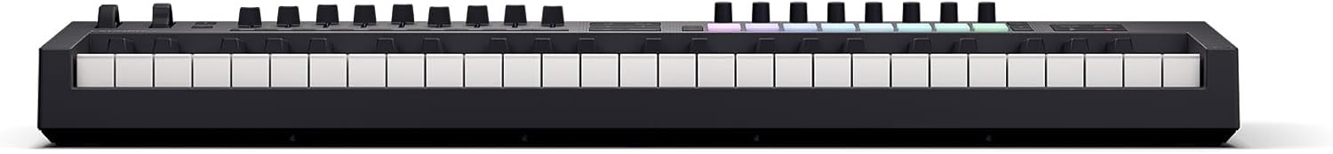 Audiosavings Bundle: Novation LAUNCHKEY 49 MK4 49-Key USB MIDI Ableton Live Keyboard Controller Bundle with Rockville PRO-M50 Studio Headphones w/Detachable Coil Cable & Case+Extra Ear Pad (2 Items)