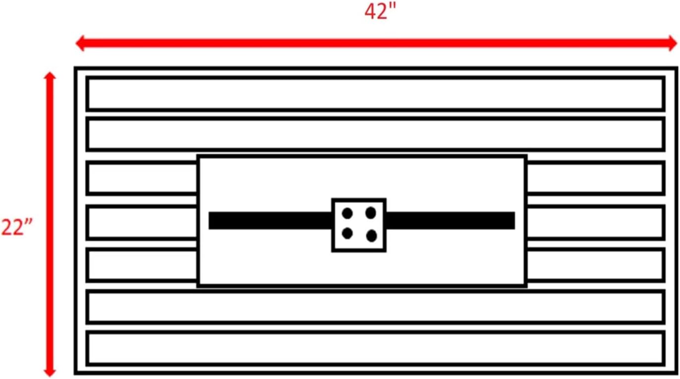 43 Inch Rectangle Propane Fire Pit, Outdoor Fire Pit Table, 50,000 BTU Steel Gas Fire Pits with Lid, Cover and Lava Rock for Outside Patio Deck Garden Backyard - Gray