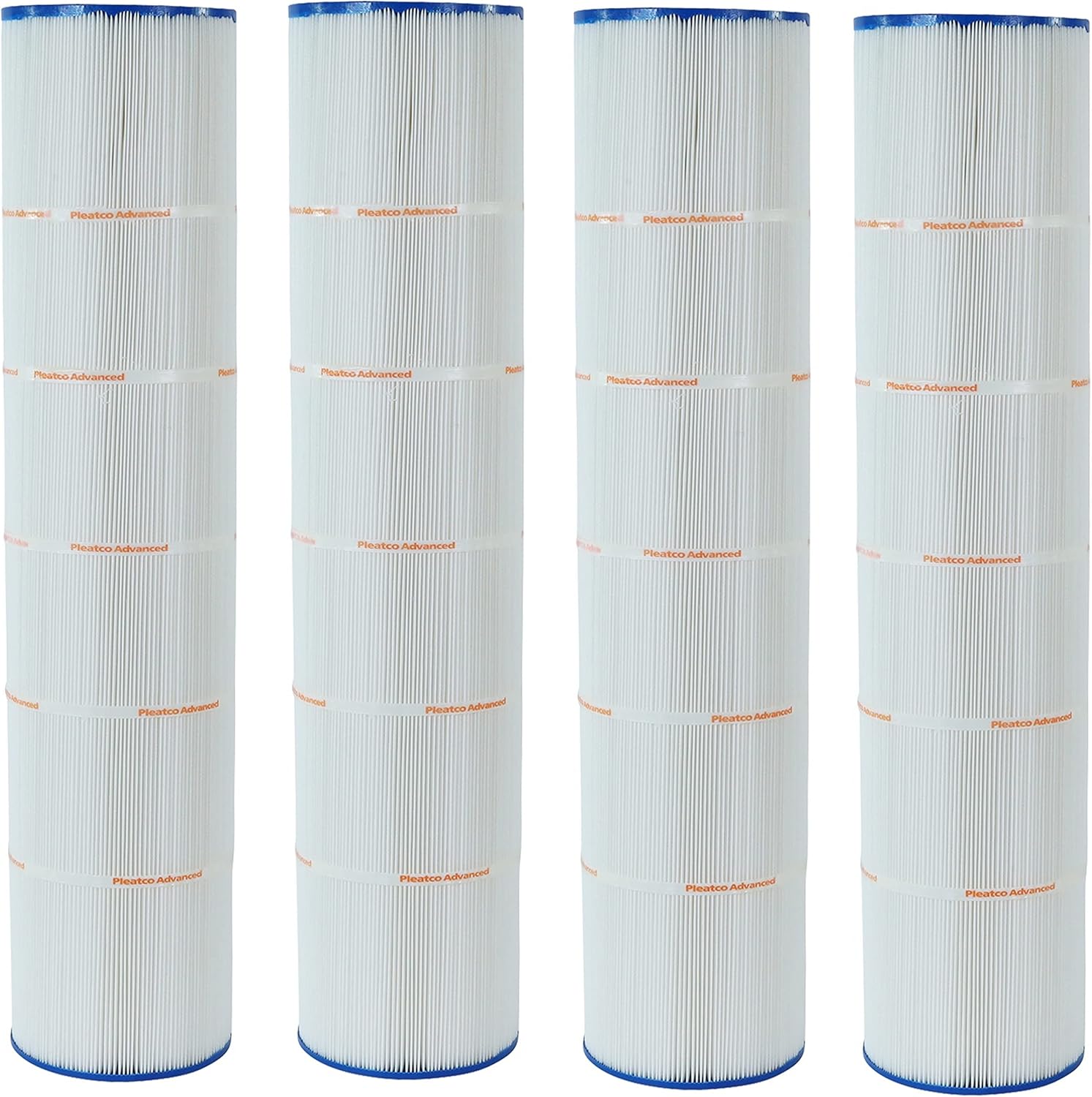 Pleatco PCC130-PAK4-EC Pool Filter Cartridge Replacement for Unicel: C-7472-4, Filbur: FC-6475, OEM Part Numbers: 817-0143, 178585, R173578, White