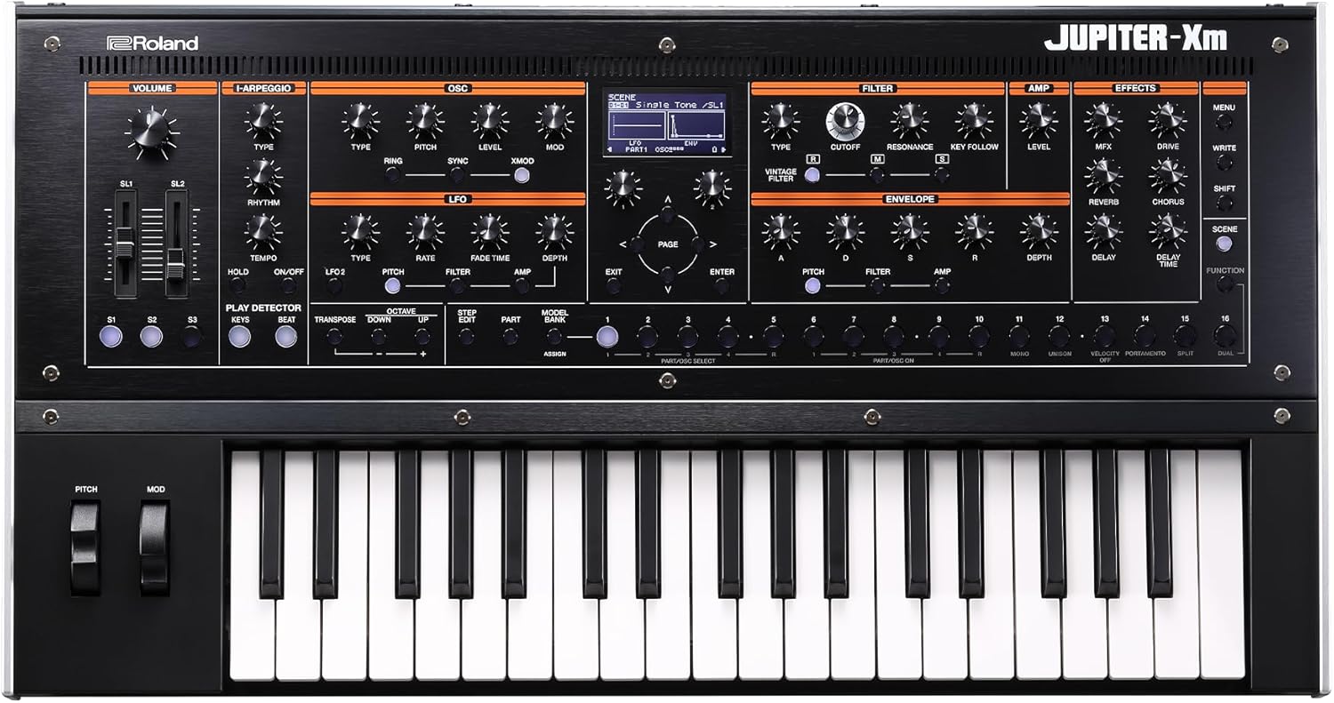 Roland JUPITER-XM Professional Iconic Portable Synthesizer with Legendary Sound and Design.