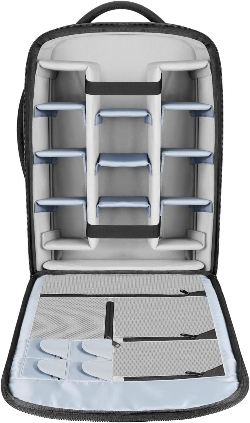 Neewer 2-in-1 Convertible Wheeled Camera Backpack, Rolling Luggage Case with Telescopic Handle and Anti-Shock Dividers for DSLR Cameras, Lenses, Hoods, Strobes, Tripod, and Other Accessories