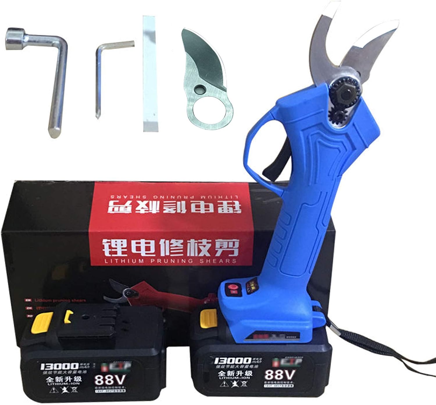 Professional Pruning Shears, 16.8 V Battery, SK5 Alloy Steel Electric Shears, 30 Mm Cutting Diameter, Garden and Tree Pruning