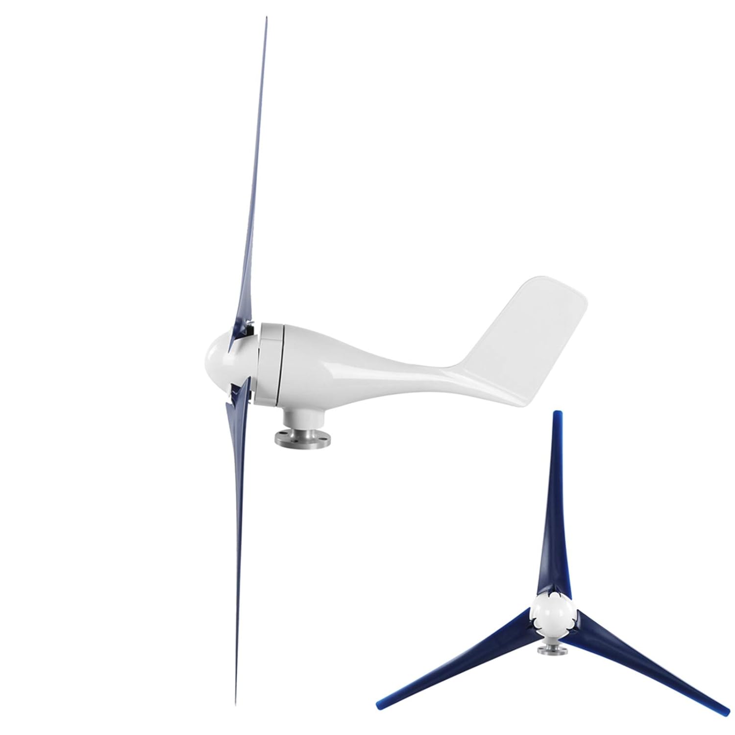 800W Wind Generator, 800W Small Wind Turbine, 3 Blade Wind Turbine, Marine Home Charging, Wind Sculptures & Spinners (48V)