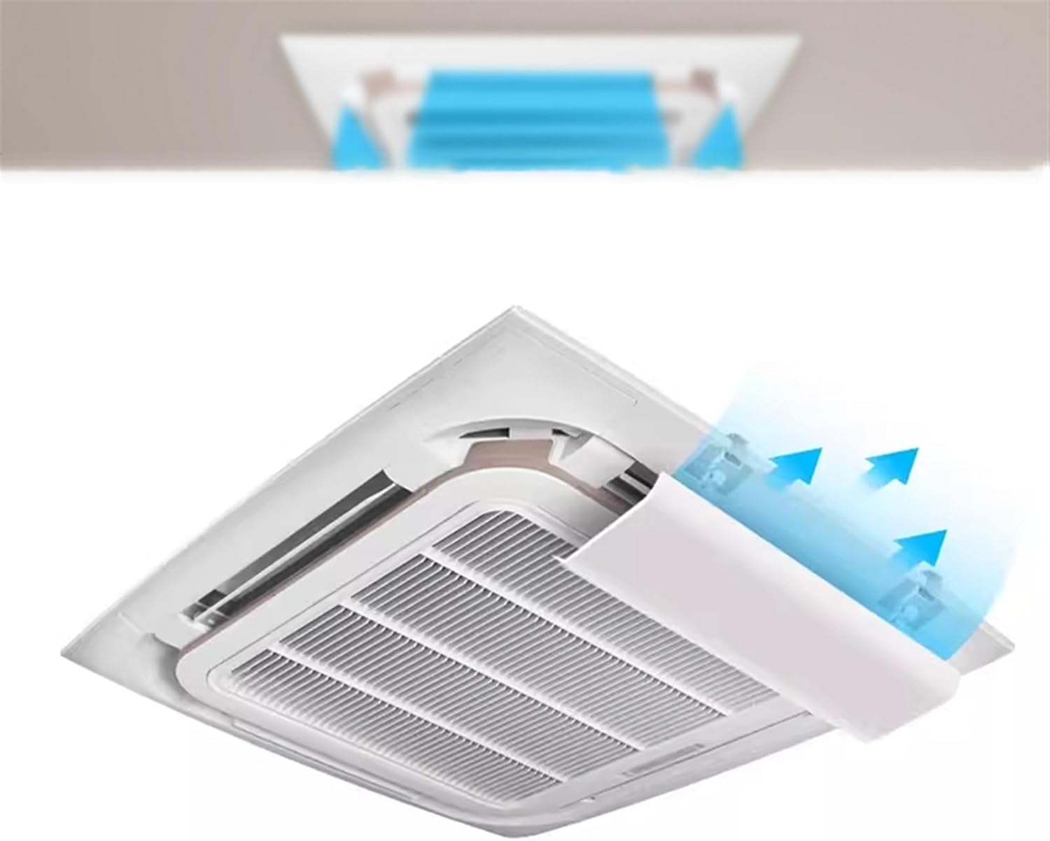 Air conditioning deflector Air Conditioner Deflector for Central Air Conditioning System ABS Light and Flexible Guide Wind Prevents Air Blowing Straight