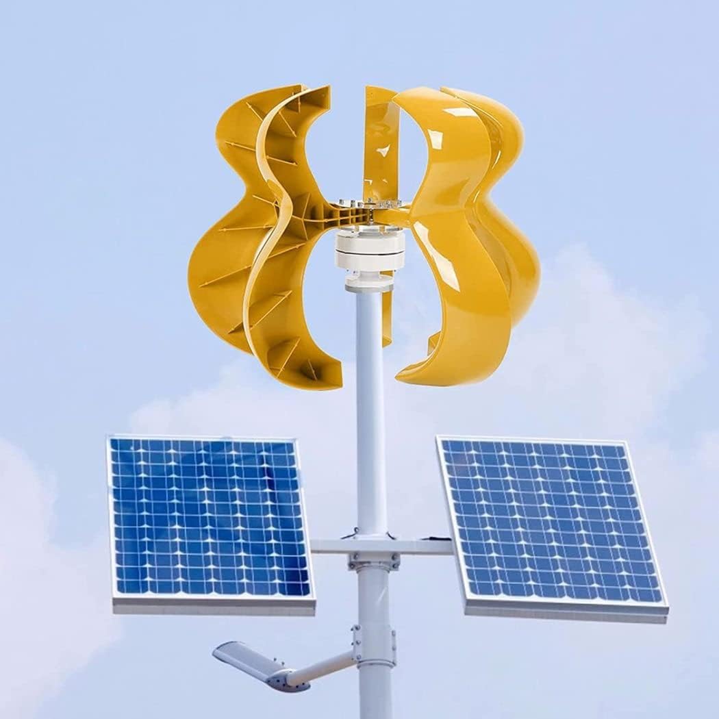 LiuSj JUnSt 8000W Lantern Vertical Axis Permanent Magnet Wind Turbine Generator with Controller for Home Streetlight Use