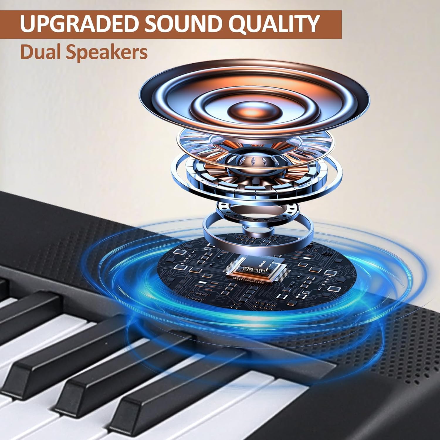 88 Key Piano Keyboard, Electric Digital Piano with Semi Weighted Keys, Keyboard Piano with Sustain Pedal, Power Supply, Stand, Carrying Case, Headphones, USB-MIDI Compatibility, for Beginner Adults