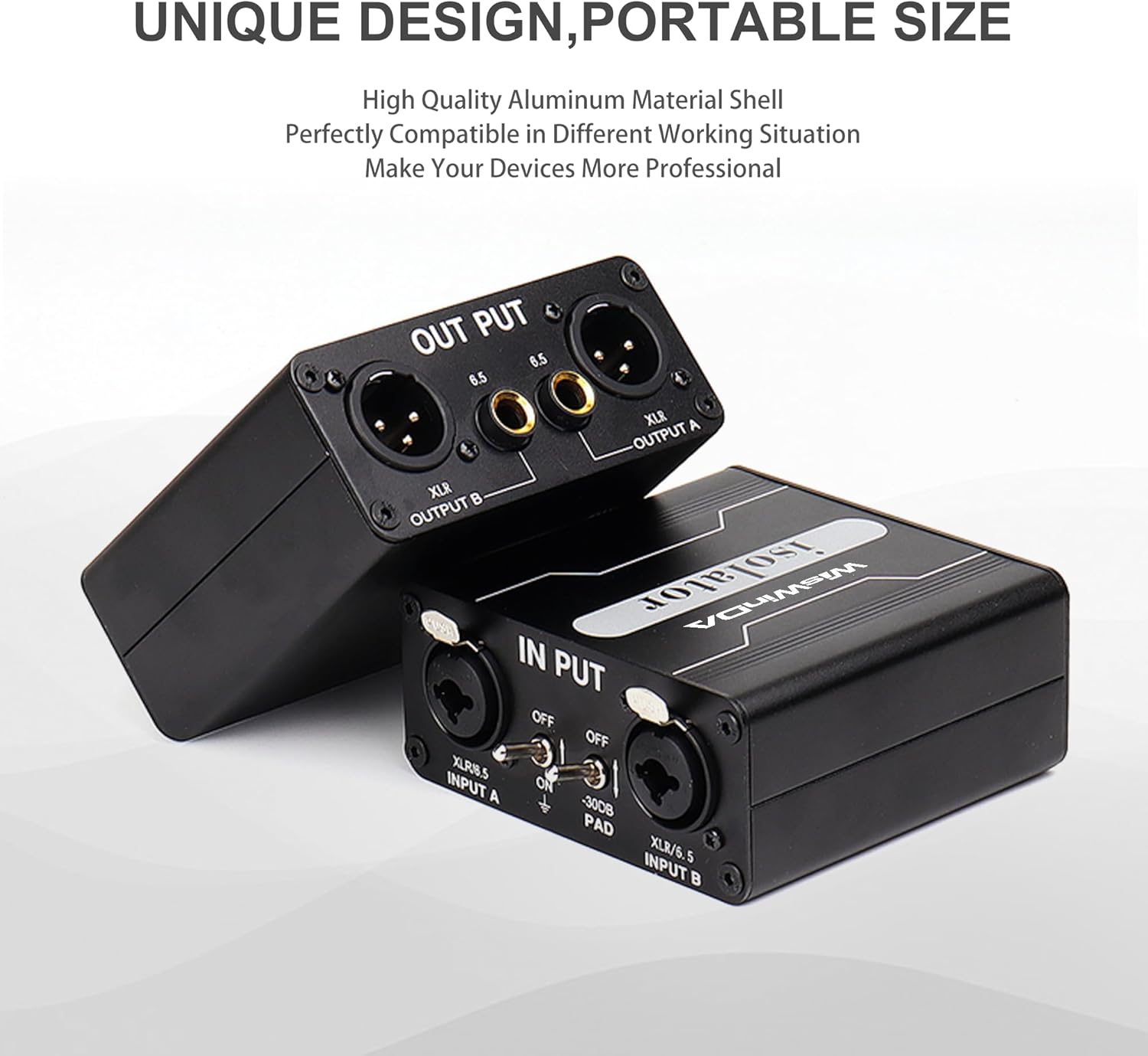 XLR Ground Loop Isolator Hum Eliminator for Home Stereo System/Speaker/Car Audio/Car Kit/Audio Player (Eliminate The Buzzing Noise) (XLR-Dual Channel Stereo)