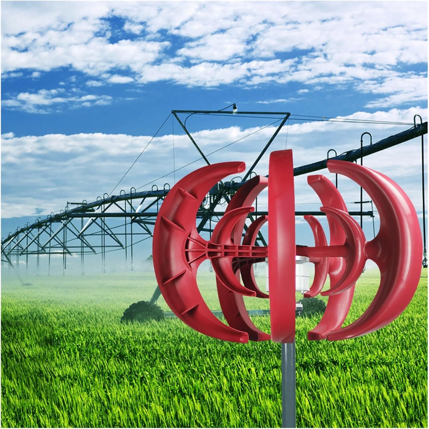 Wind generator, Wind s Generator, 5 Blades DC12V Vertical Axis Wind s Generator Kit For Home Hybrid Systems Streetlight Use,for Home Boat Marine(500W_WITH CONTROLLER)