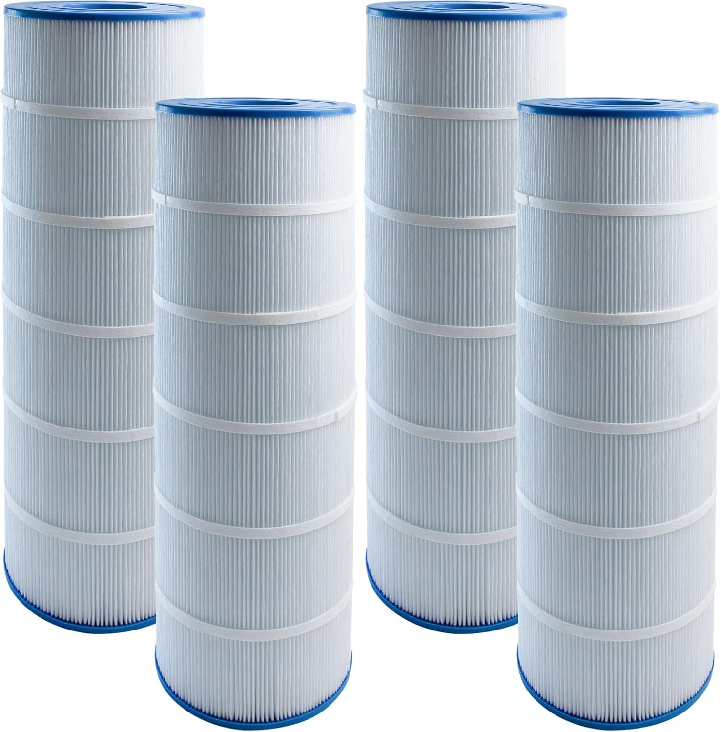 C4030 Pool Filter Cartridge Replacement for Hayward SwimClear C4030 CX880XRE, Pleatco PA106-PAK4, Unicel C-7488, Filbur FC-1226, | 4-Pack | 424 Sq. Ft.| High-Efficiency Trilobal Fabric