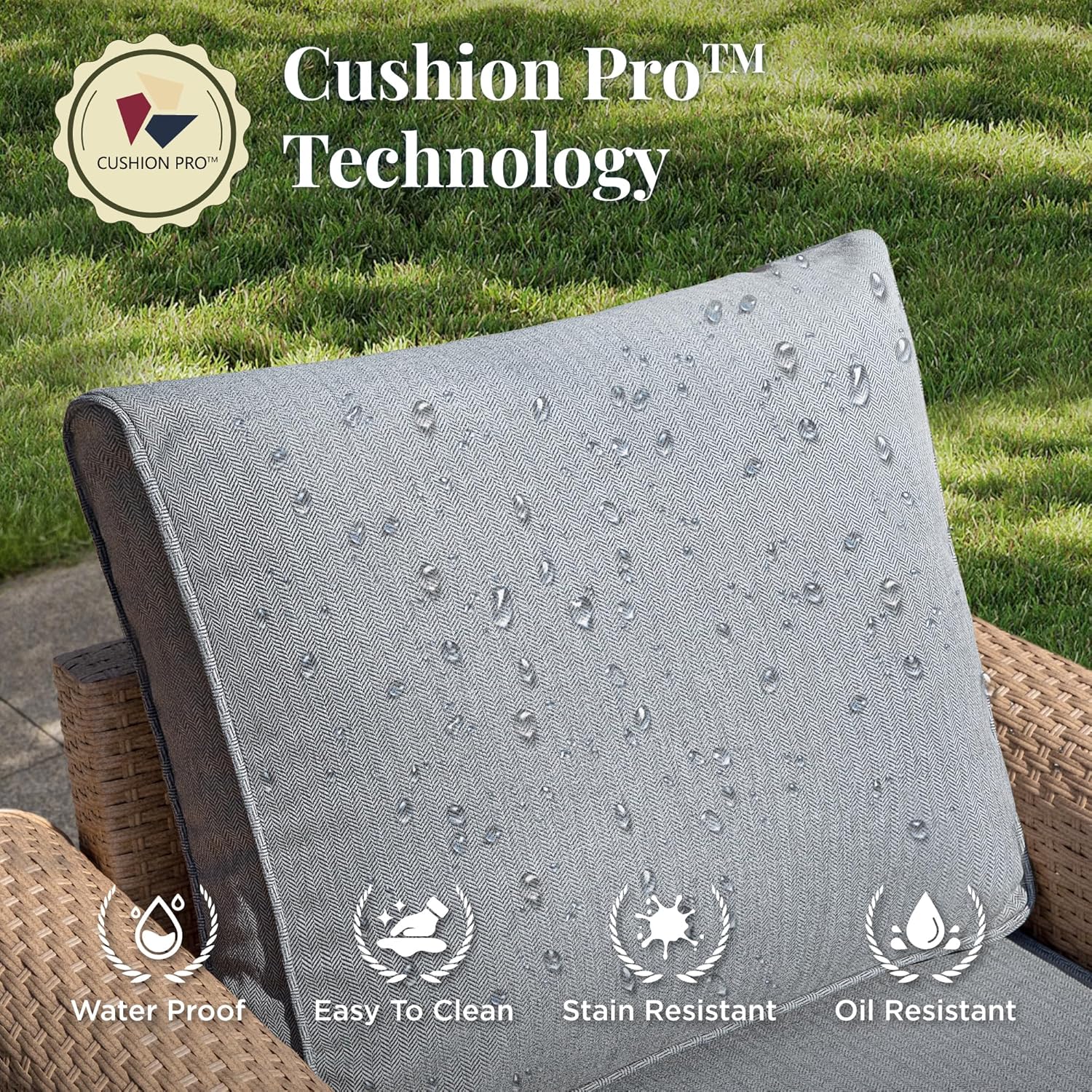 Patio Furniture Set 8 pcs, Wicker Outdoor Patio Furniture, 3-Seat Sofa, 4 Single Chairs, 2 Ottomans and 56