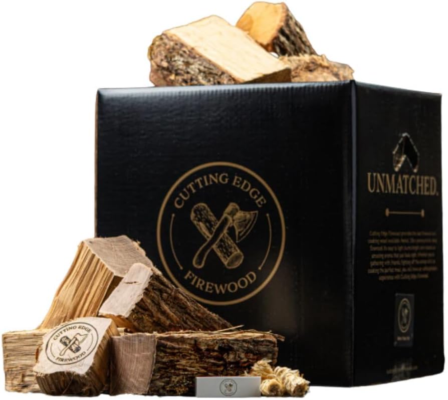 Mini Fire Pit Wood Box by Cutting Edge – Kiln-Dried Oak for Small Fire Pits, Chimineas & Stoves | 9