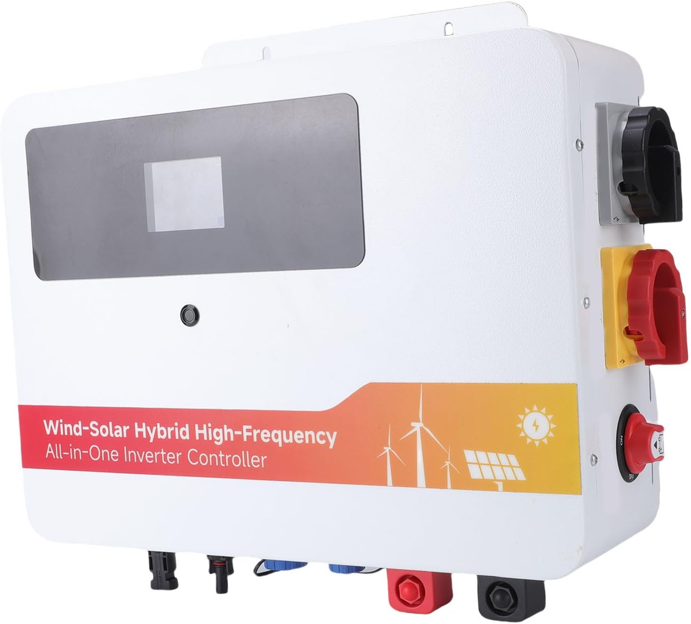 WALFRONT Wind Solar Hybrid Charge Controller Dual MPPT Compatible with Multiple Batteries for Off Grid and Microgrids Real Time Tracking 12V 24V 48V System