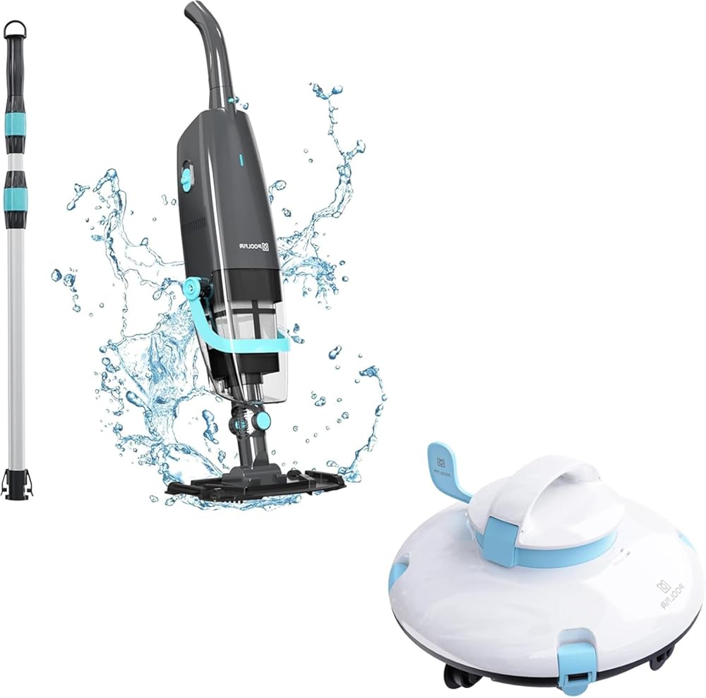 Cordless Handheld Pool Vacuum Bundle Cordless Robotic Pool Cleaner