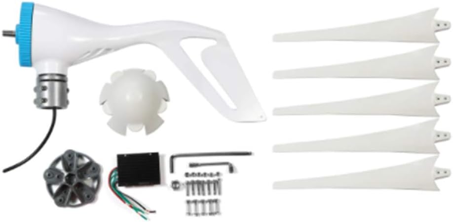 4200W 3/5 Blades Horizontal Wind Generator Wind Turbines Generator Windmill Energy Turbines Charge with Controller for Camp,12v,5 Blades