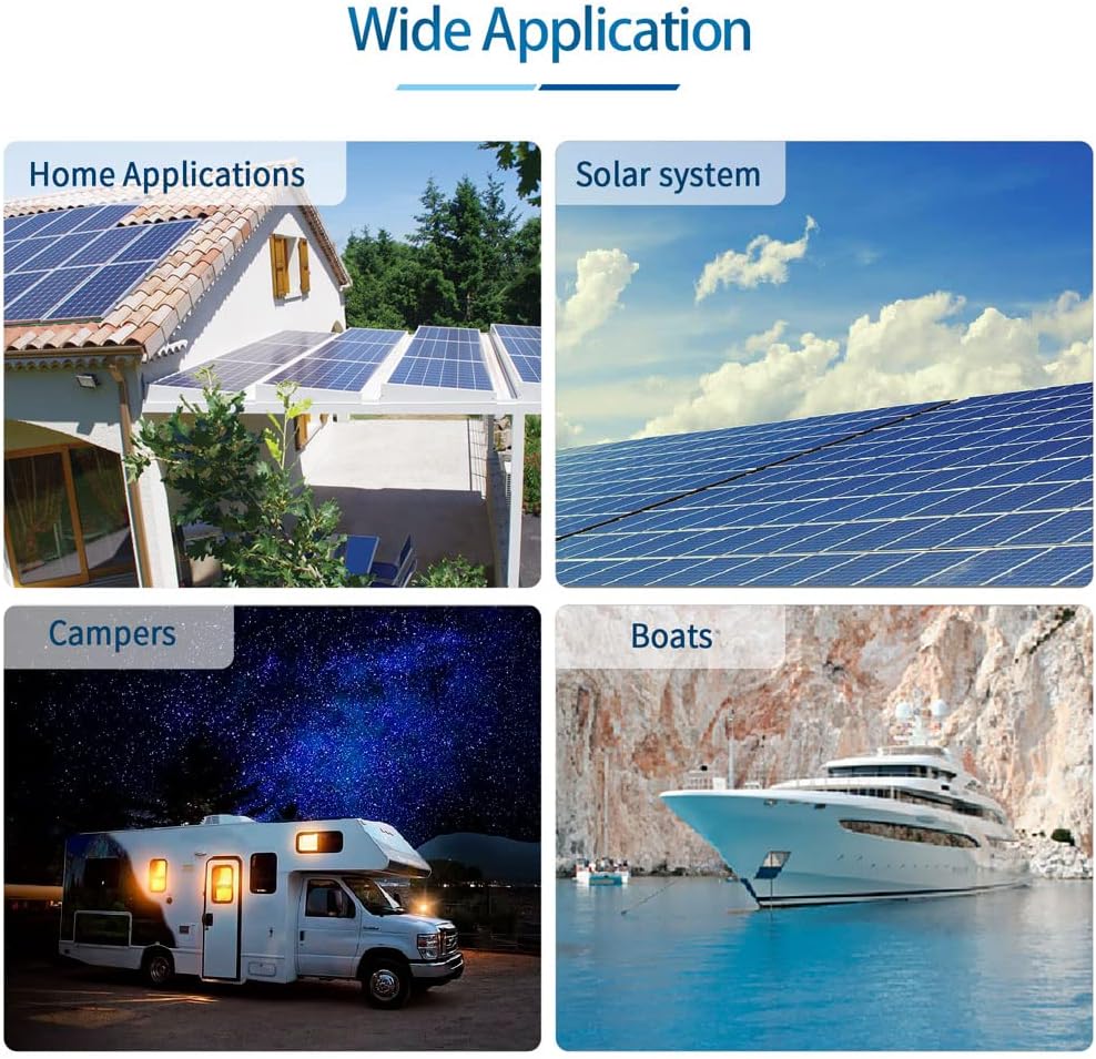 SUNGOLDPOWER 4000W Peak 12000W DC 24V to AC Ouput 120V Pure Sine Wave Power Inverter with Battery Charger Low Frequency Solar Wind Inverter Charger LCD Display Power Converter (4000W 24V)