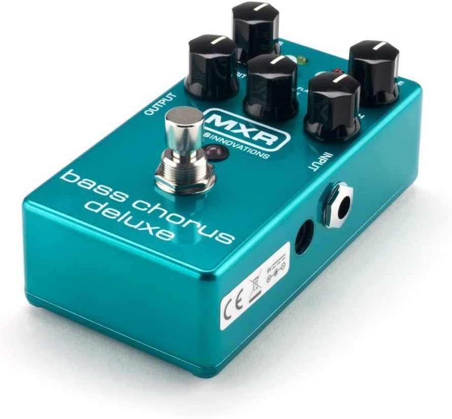 Briskdrop MXR M83 Bass Chorus Deluxe Pedal Bundle with 2 Patch Cables, Dunlop ECB003 9V Adapter, and Dunlop Variety Pick Pack (M83-ECB003)