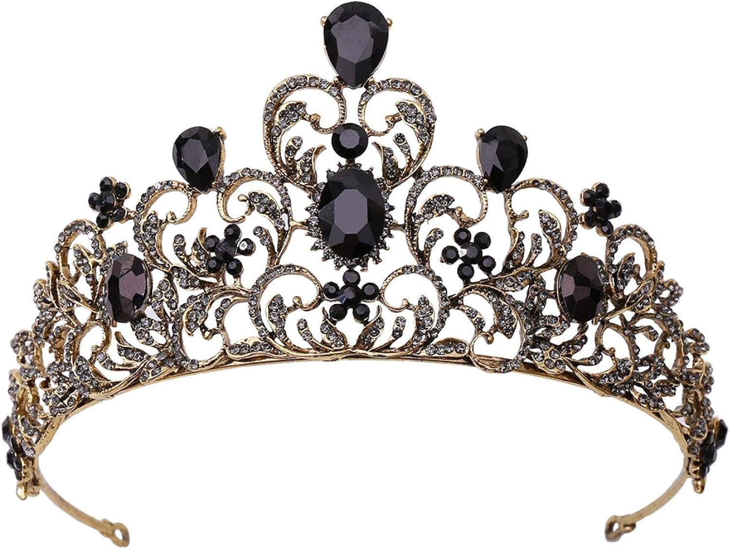 Hair Accessories for Women Baroque Luxury Pink Crystal Leaf Wedding Queen Tiara Bridal Crown Headband Diadem Marriage Ornament Other