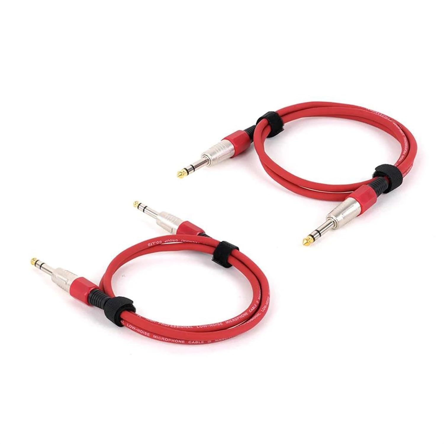 TSTS Guitar Audio Cable 1PC 1/4 Inch Straight Instrument Cable Mono Professional Guitar Cable for Guitar Bass Amplifier Keyboard(Red,15m)