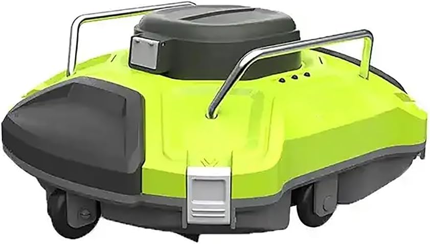 Automatic Pool Cleaner, Cordless Swimming Pool Cleaner Robot with 2 Water Inlet Suction Ports, 200μm Fine Filter and Powerful Suction, for Above/In Ground Flat Pool Up to 100㎡