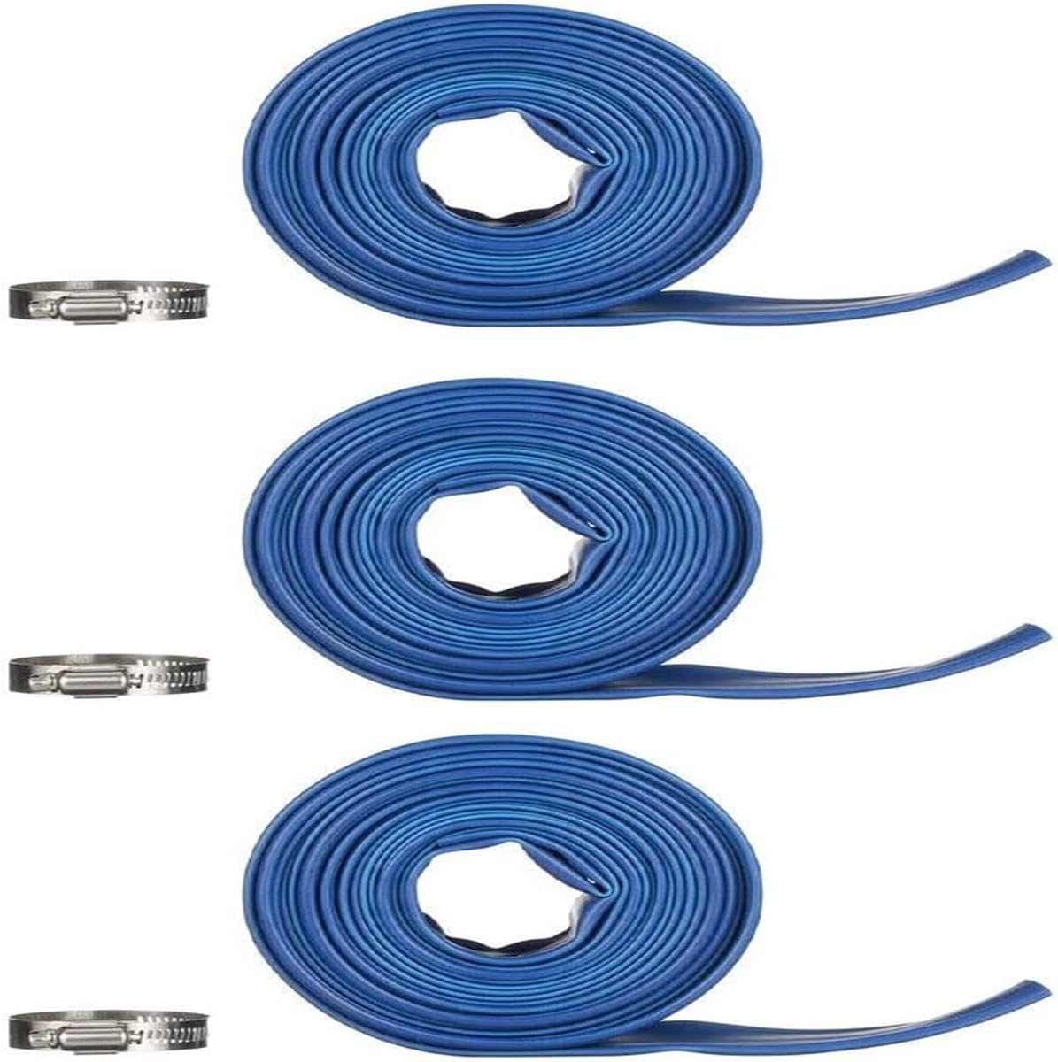 Replacement for Blue Devil 25-Foot Backwash Hose for Pool with Hose Clamp, 1-1/2