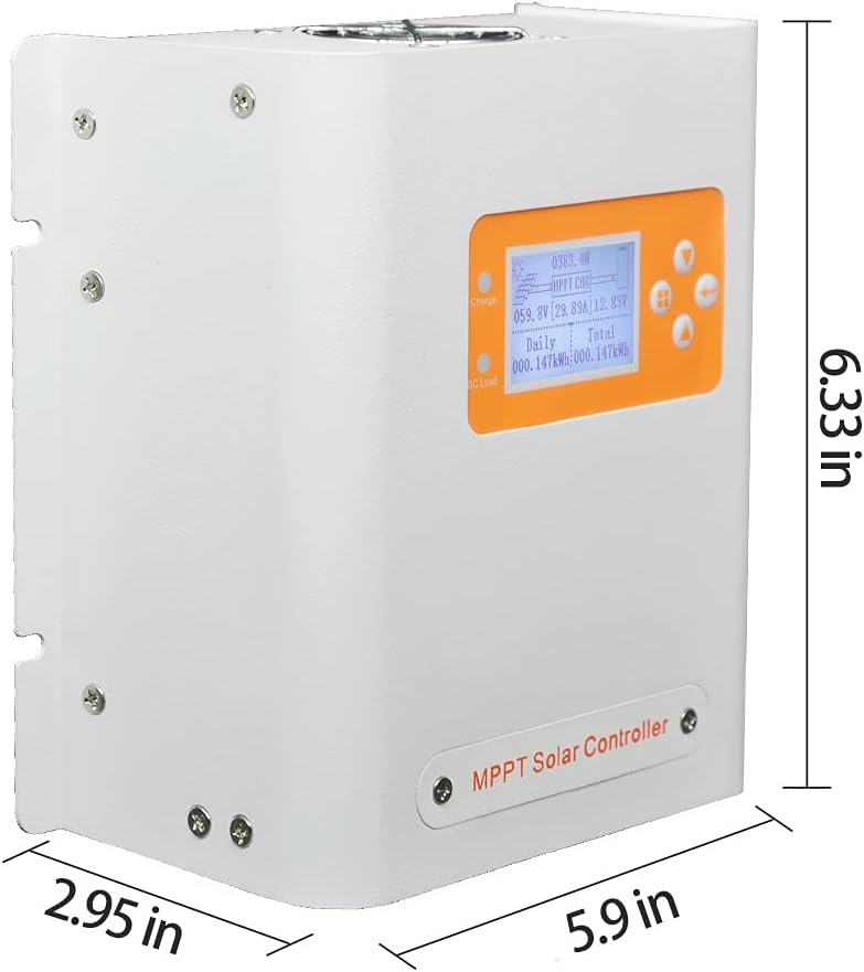 Sunnysky MPPT Solar Charge Controller 100A 12V/24V/48V Auto&Smart Solar Panel Regulator Max 150V PV Input 5600Watt Power with Intelligent LCD Display for Lead-Acid Gel Lithium Battery