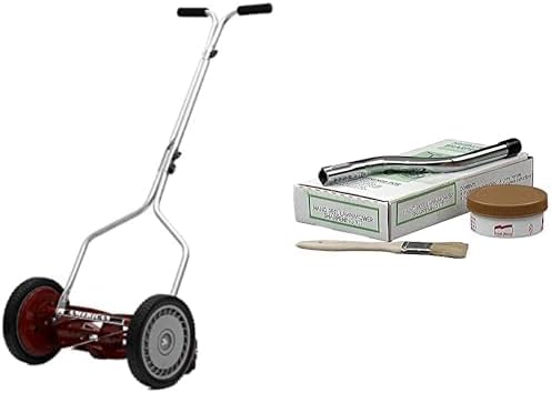 American Lawn Mower 14-Inch 5-Blade Push Reel Lawn Mower with Compound Sharpening Kit Bundle
