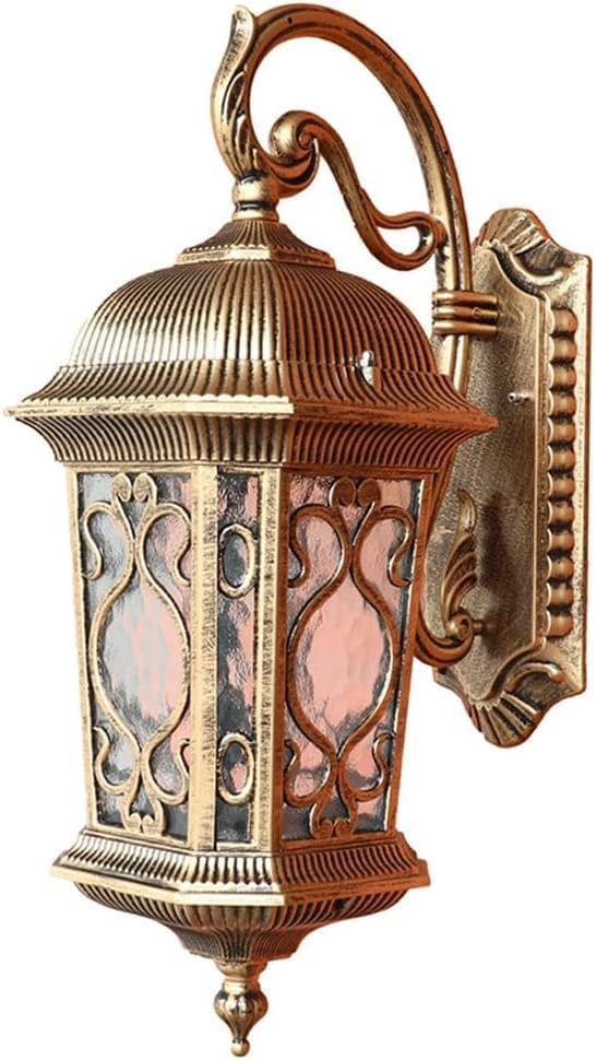 Retro Exterior Waterproof Wall Sconce with Glass Shades Matte Porch Wall Light Antique Patio Mounted Anti-Rust E26 Modern Wall Lamp Fixtures for Patio Garage Entryway Balcony