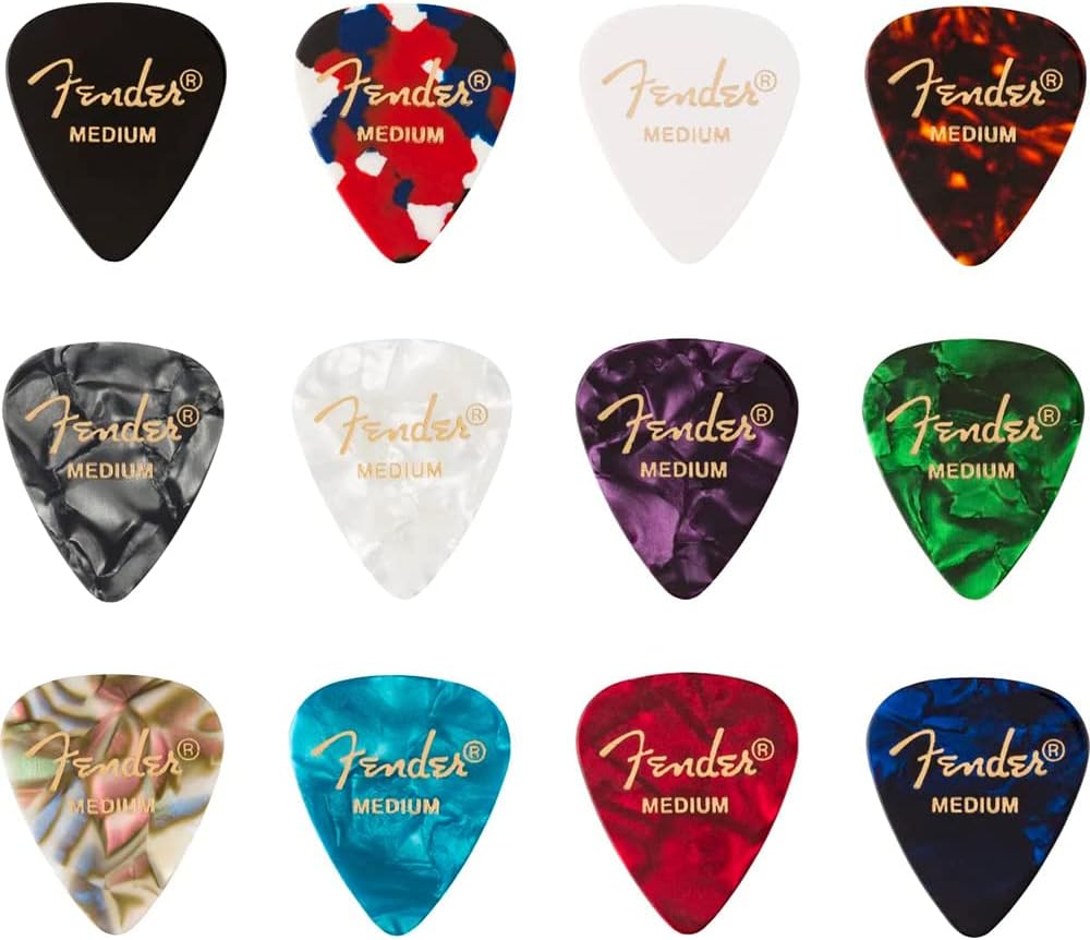 Fender Acoustasonic 40 Guitar Amplifier Bundle with Fender Classic Celluloid Guitar Picks (12-Pack) and 10ft Pro Series Instrument Cable STR/ANG
