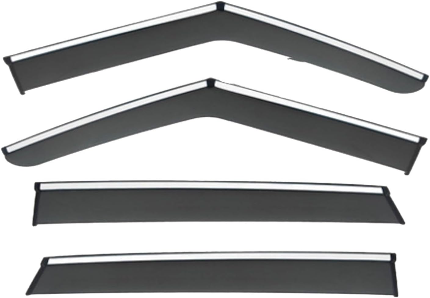 Window Deflectors for BYD Yuan PRO MK2 2024+, Sun Rain Guard Window Visors Vent Shades with Bright Stripes Car Accessories,4PCS