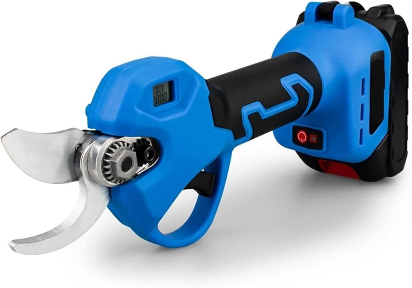 30mm Brushless Electric Pruning Shears 2 Gears Electric Scissors Orchard Shrub Branch Pruning Garden Tool for 18V Battery for Tree Trimming Branch Cutter(2 Battery Plastic)