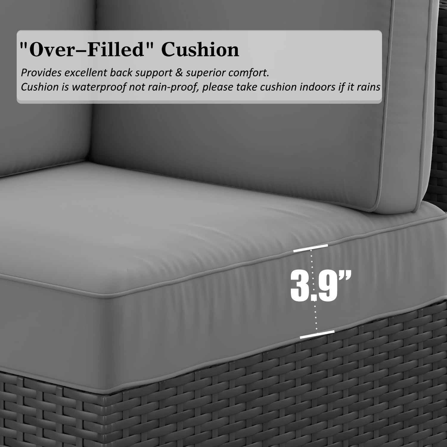 LayinSun 13 Pieces Outdoor Patio Furniture Set with 44