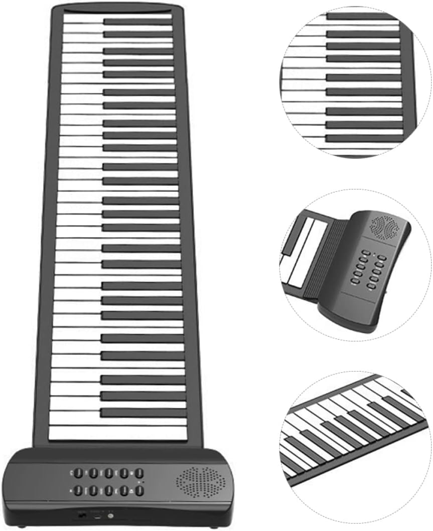 Key Roll-up Piano Boys and Girls Keyboard Piano for Beginners Portable Electronic