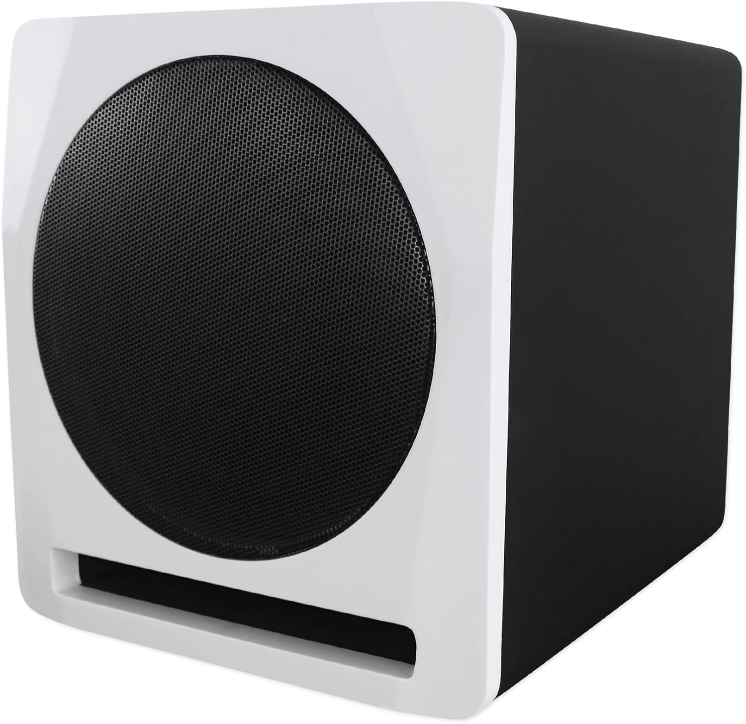 Rockville APM10W Active Studio Subwoofer in White, 10