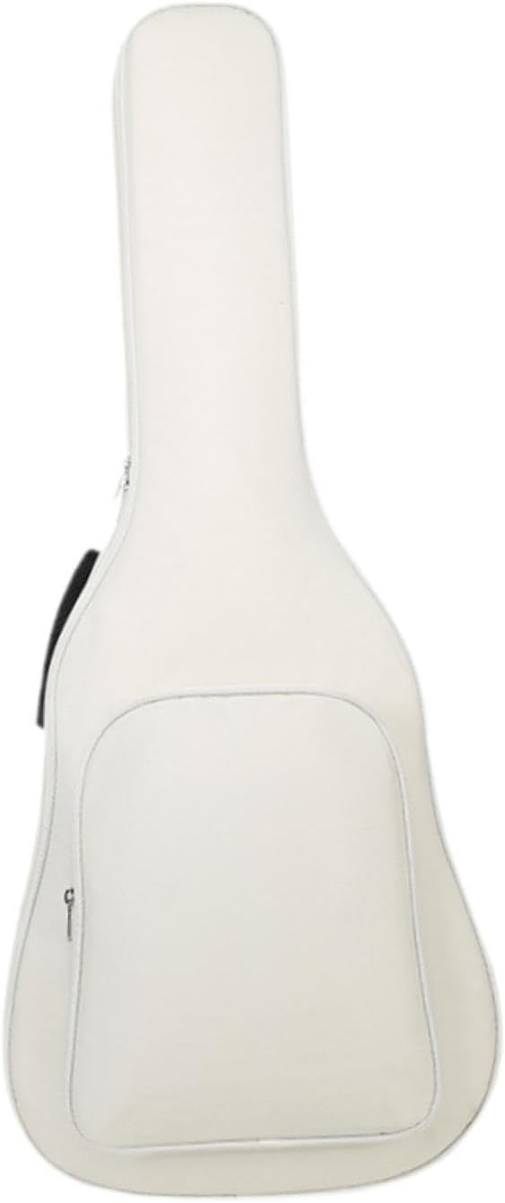 Electric Guitar Bag Carrying Bag 41 inch Professional Electric Guitar Gear Bag Travel Case Acoustic Guitar Case for Stage, White