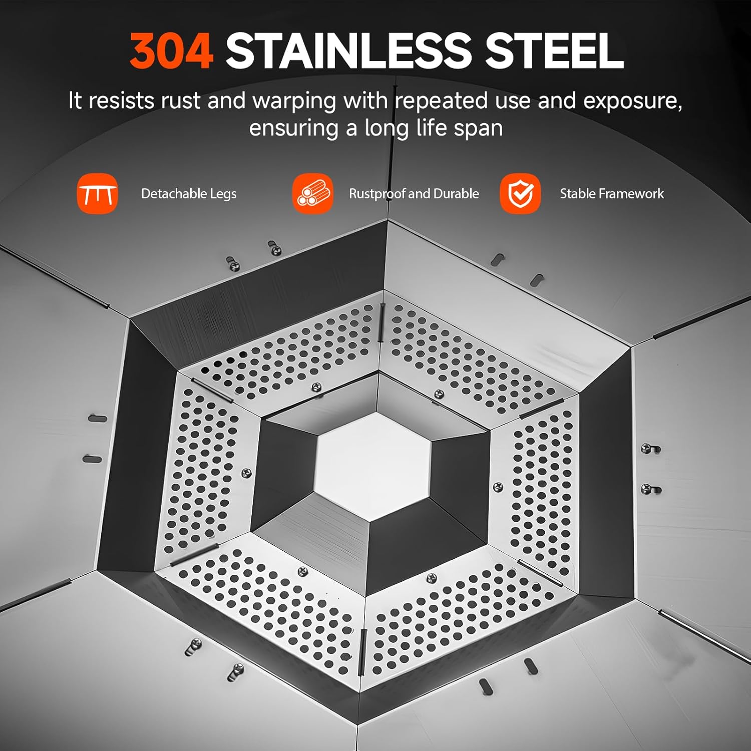 Fire Pit Heat Deflector for Solo Stove Bonfire 19.5