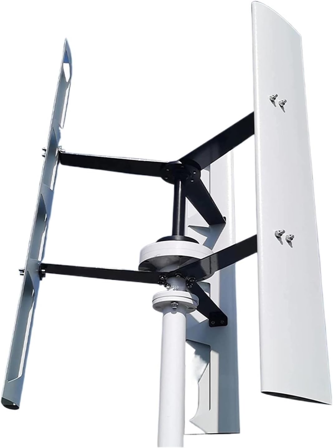 Wind Turbine Generator Kit, Home Farm Low Noise Vertical Free Energy Wind Power Turbine Generator 10KW 12V 24V 48V AC Windmill Fan Low Wind Speed Starting Wind Turbines for Hybrid Solar Wind System(24