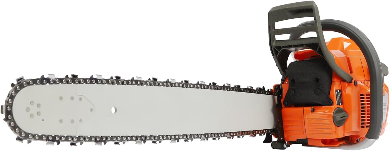 2-Stroke Gas Chainsaw, 71.8cc 3.9kw Manual Gasoline Chainsaws Air-Cooled Gasoline Chain Saw Professional Power Chain Saw Kit w/Tool Bag for Forest Logging Chopping Wood Cutting Branches