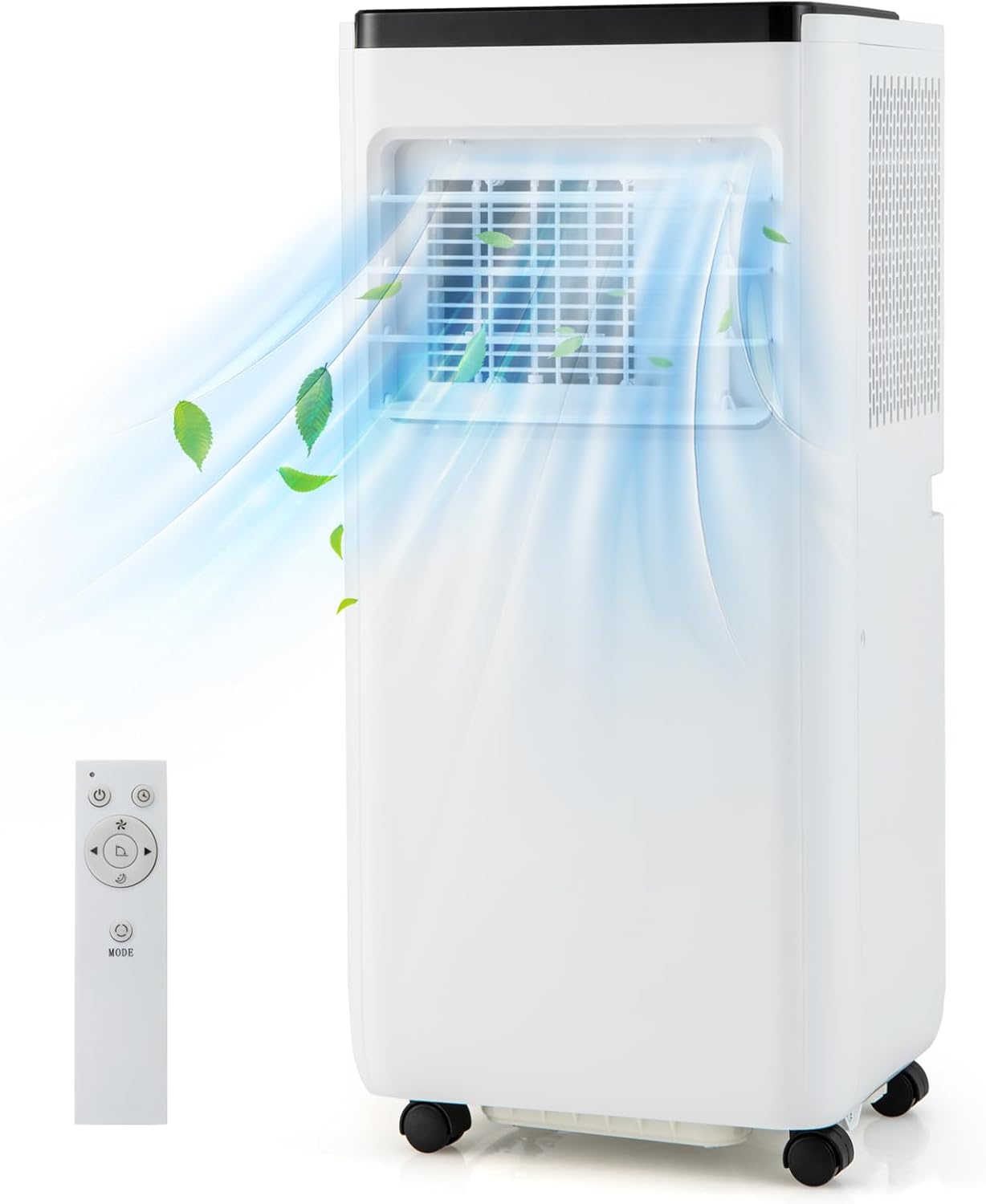 DORTALA 8000 BTU Portable Air Conditioner, 3-in-1 Portable AC Unit with Fan & Dehumidifier, Auto/Sleep Mode, 24H Timer, Remote Control & Window Installation Kit, Cools up to 250 Sq.Ft