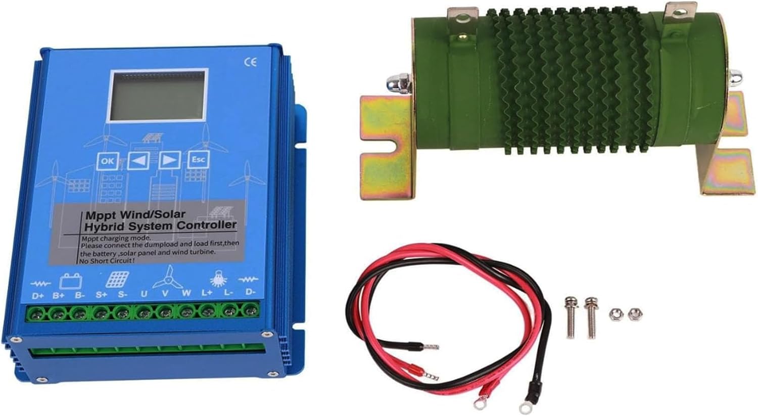 220v, 5000W MPPT Wind Solar Hybrid Charge Controller,Wind 3000W Solar 2000W 12/24V/48V Automatic Hybrid Controller with LCD Display