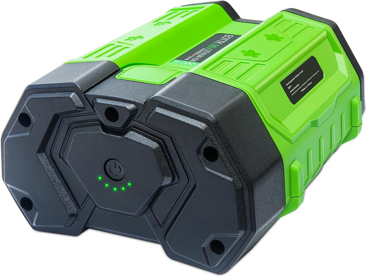 Upgraded 5.0Ah Lithium-Ion Replacement for EGO 56V Battery, Compatible with EGO 56 Volt BA1400T BA2800 BA2800T BA4200 BA5600T Cordless Power Tool Batteries