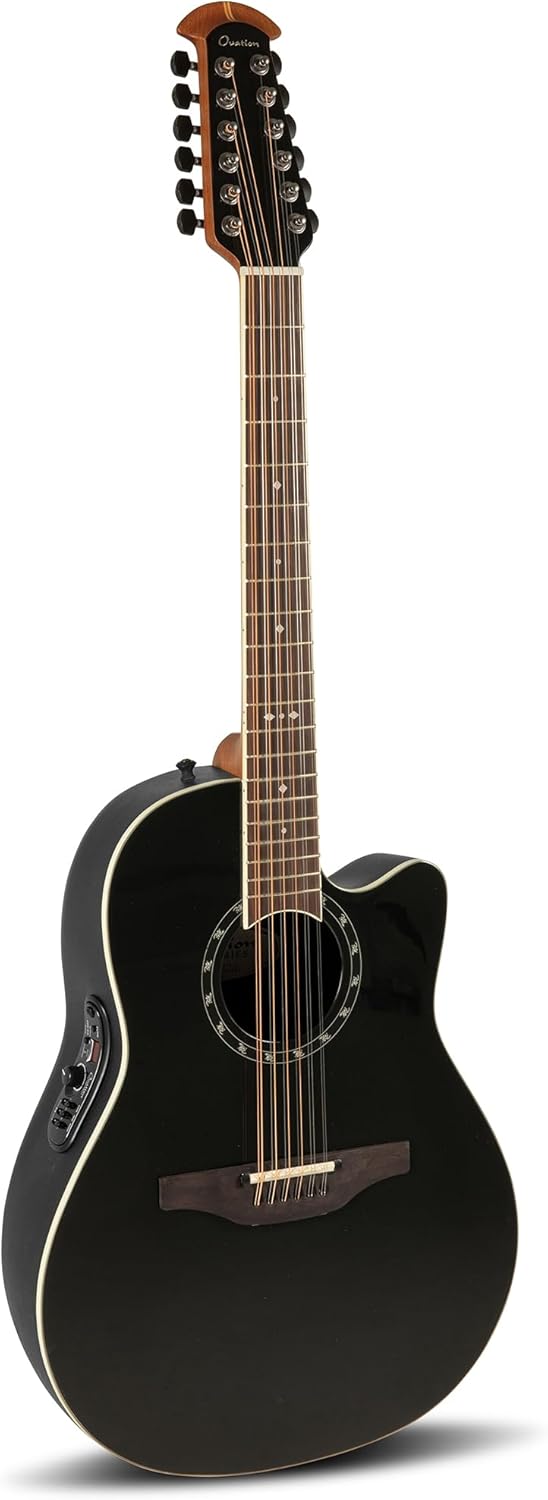 Ovation Pro Series Standard Balladeer 2751AX-5 12-String A/E Guitar - Black